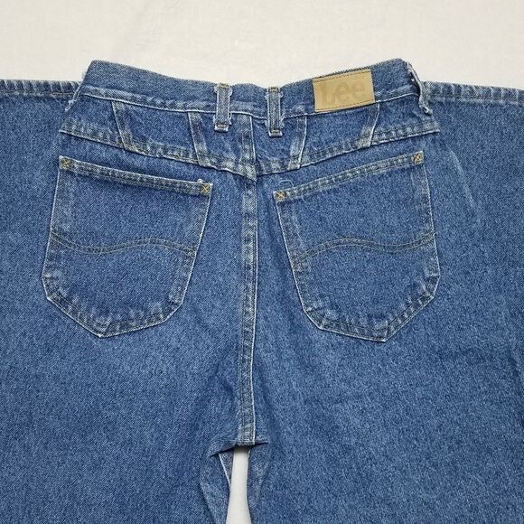 VINTAGE Lee Dark Acid Wash Ultra High Rise Jeans - Picture 9 of 12